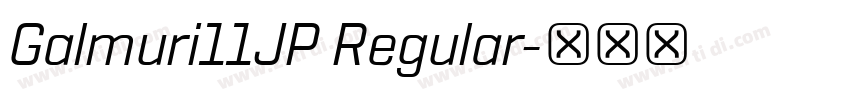 Galmuri11JP Regular字体转换